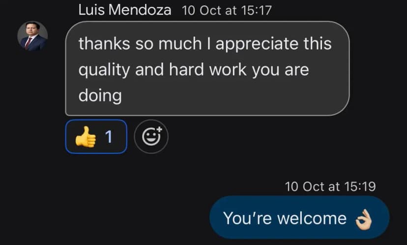 Message from Luis Mendoza
